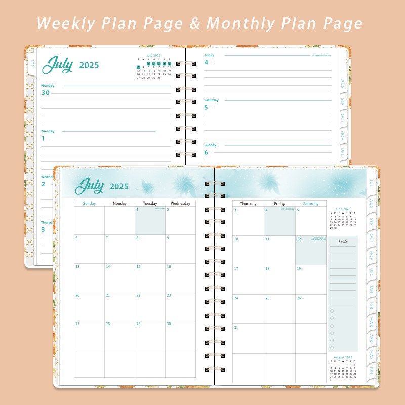 2024-25年周计划日程本a5时间管理效率手册每日工作记事月历手帐,文具电教/文化用品/商务用品,手帐/日程本/计划本,淘宝优惠券,粉丝福利购,淘宝优惠卷