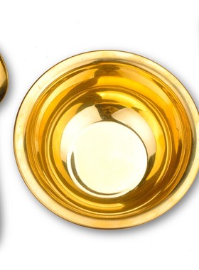 普生缘 铜餐具铜碗铜筷子铜勺子金碗套装金饭碗家居摆件