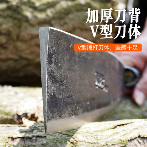 锻打农用砍柴刀镰刀高锰钢加长砍树刀户外开山割草农用工具
