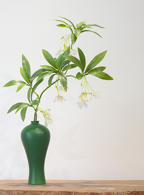 陶瓷梅瓶摆件水培插花新中式禅意家居客厅民宿茶桌玄关酒柜装饰品