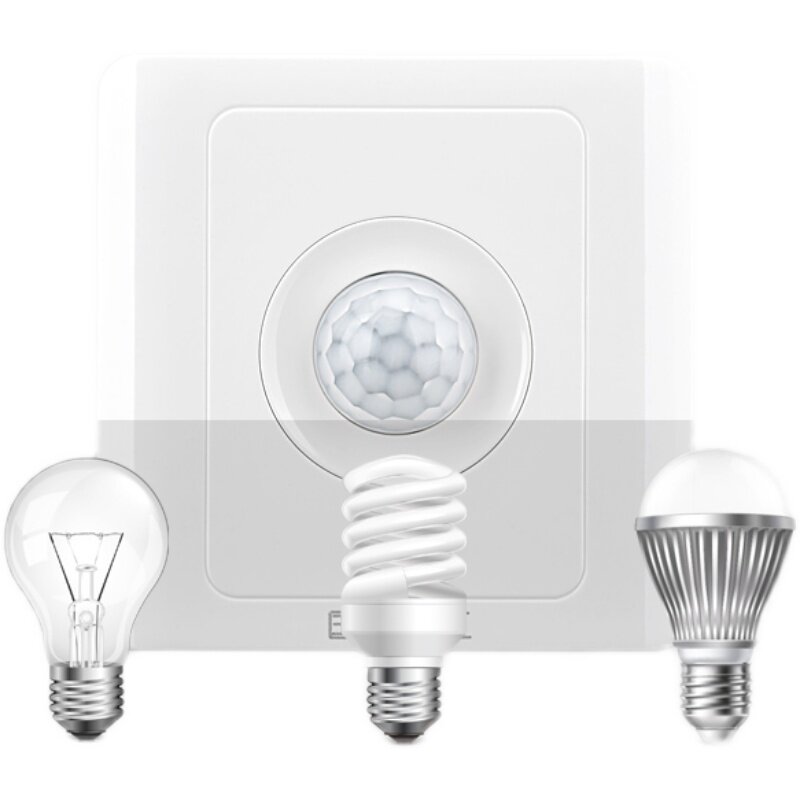 红外线人体感应开关面板延时楼道光感智能光控led灯家用自动开关