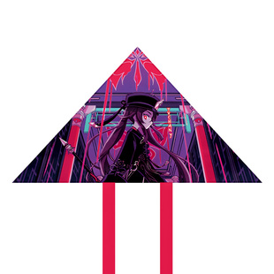 游戏二次元周边风筝2023年新款 钻地机胡桃绘画新手户外风筝原神