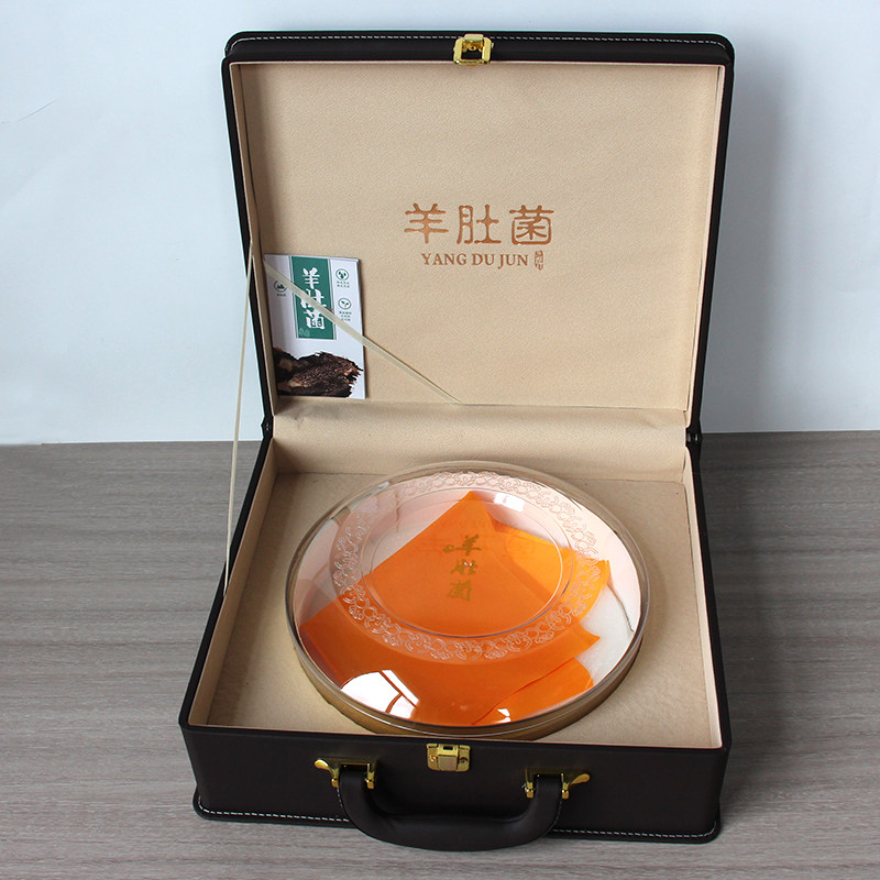 新款高档羊肚菌包装盒羊肚菌礼盒半斤礼品盒空皮盒