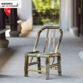 椅子靠背椅手工竹老式 竹竹编藤椅子家凳用阳台小凳竹子椅编织矮子
