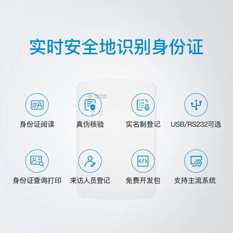 华视UU 二代身份读卡器 身份阅读器 华视读卡器酒店建筑