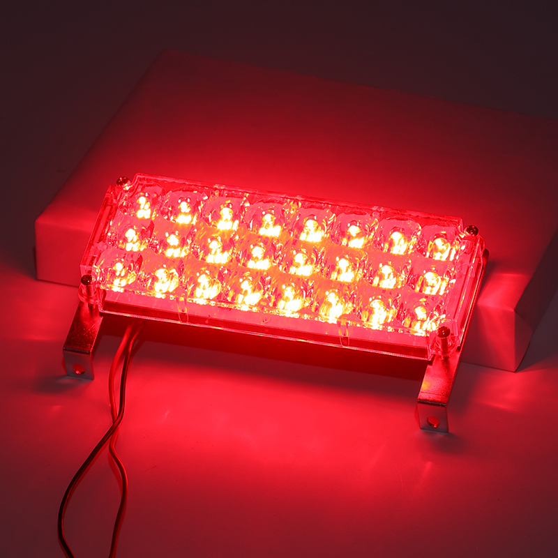 超亮LED长条灯爆闪长方块配件红黄蓝白色光救护车救援车顶报警灯