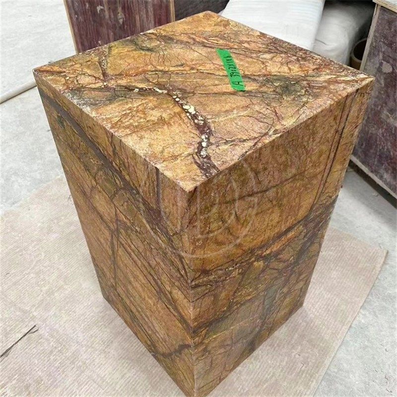 啡大理石雕塑台底座基座展示台落地电视柜旁边玄关沙发边