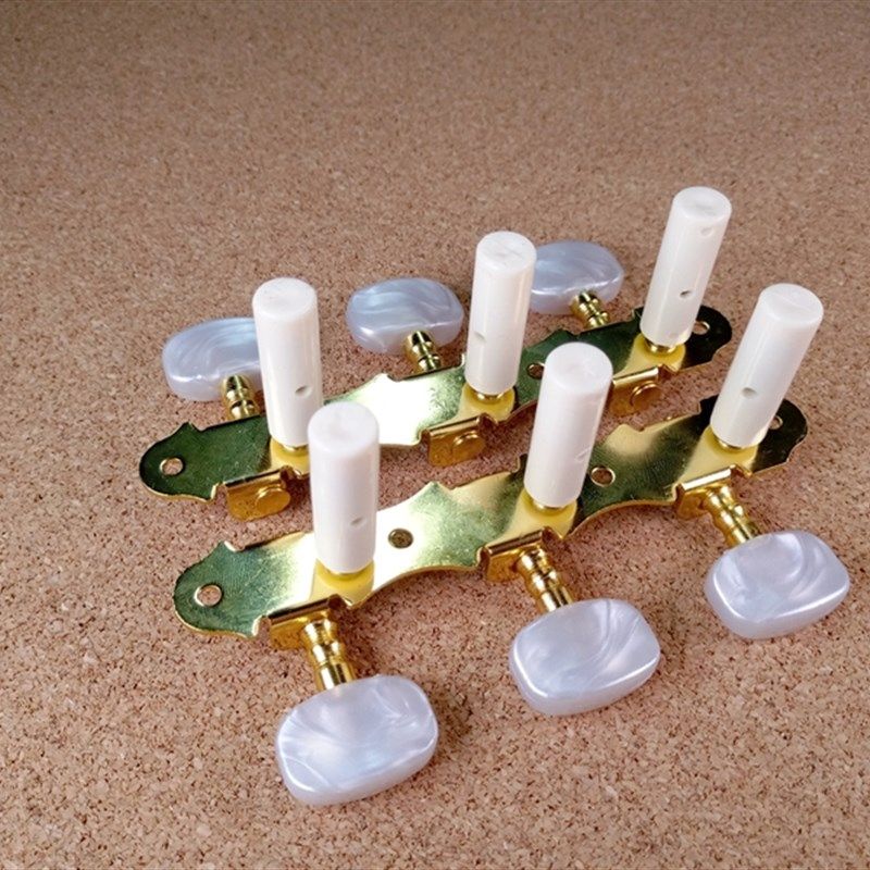 金雀牌古典吉他旋钮红棉牌雕镀金古典吉它弦钮三位准弦扭妙事