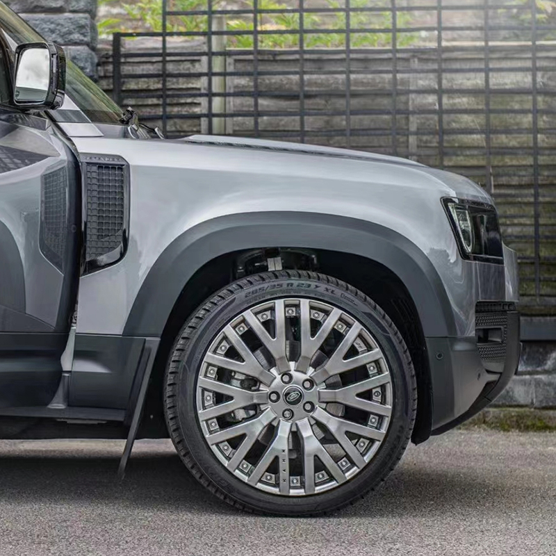 适用于20-2款卫士轮眉90110改装升级款带灯加宽轮眉车轮拱保护壳