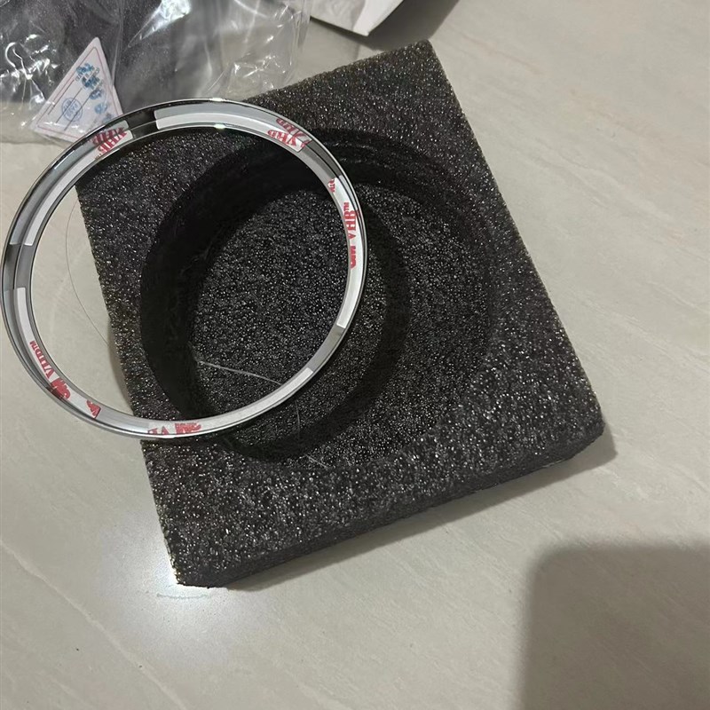 思骑科技圆形仪表车机TR00CM000黑旗0闪00金属装饰圈改装