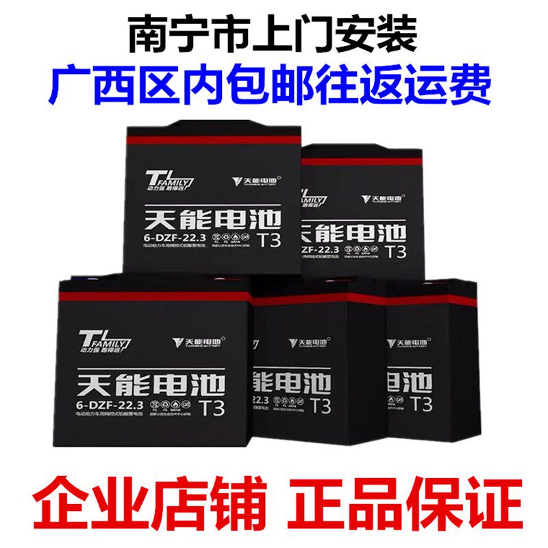 天能黑金电动车电池三轮车铅酸