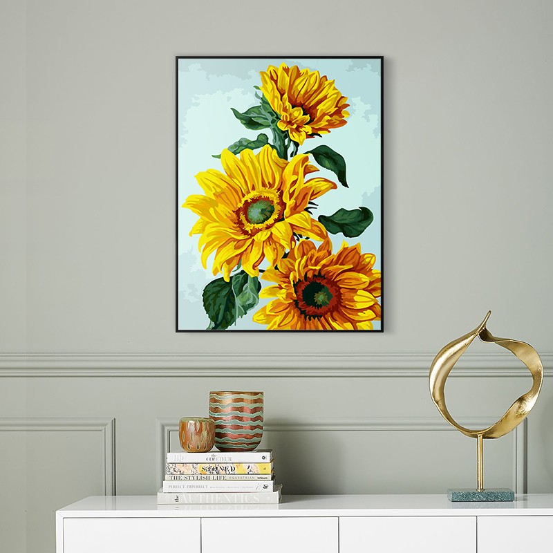 梵格数字油画 治愈手绘填充风景油彩画手工填色涂色减压画画