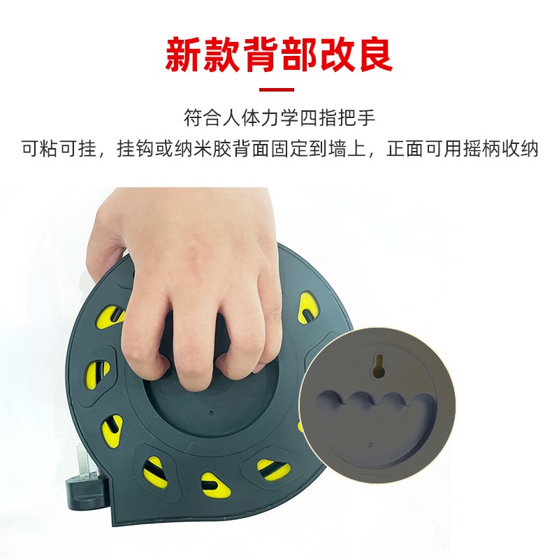 家用USB接线板多功能长线插排插座可伸缩绕线盘拖线板蜗牛线盘