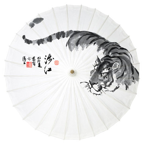 桐油纸伞防雨防晒实用江南舞蹈道具装饰男女古风汉服【水墨风】