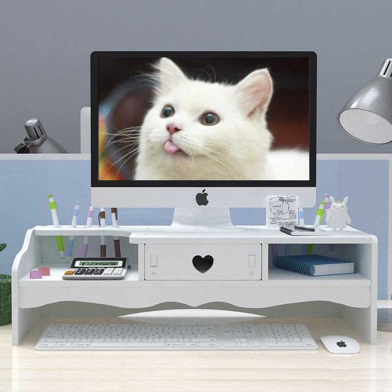 办公室置物架电脑增高架显示器屏幕托架台式垫高支架桌面收纳架子