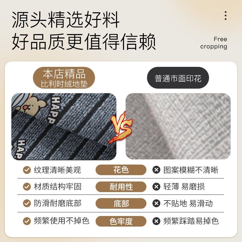 比利时绒厨房地垫防滑防油防水垫门口耐脏脚垫可擦家用免洗地毯,居家布艺,厨房地垫,淘宝优惠券,粉丝福利购,淘宝优惠卷