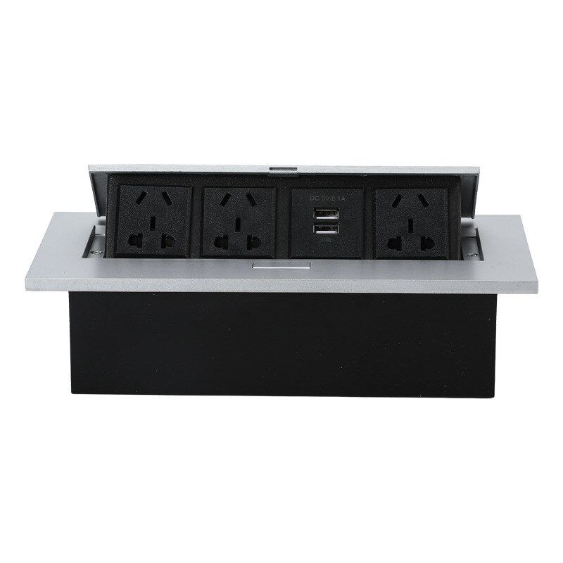 翻盖铝合金多功能线盒办公台会议桌面多媒体电源插座嵌入式多媒体,电子/电工,内嵌式隐形插座,淘宝优惠券,粉丝福利购,淘宝优惠卷