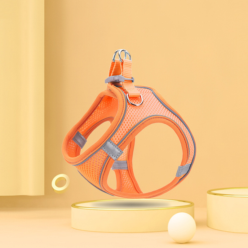 猫咪牵引绳防挣脱绳子遛猫狗专用宠物背心式胸背带溜猫链子