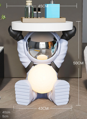 太空人宇航员客厅落地摆件沙发旁床头柜托盘收纳家居饰品乔迁礼品