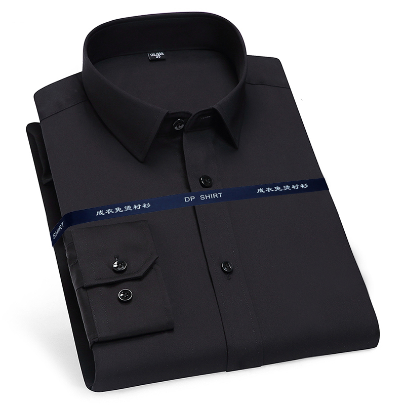 DP成衣免熨烫衬衫男长袖商务正装春秋冬季新款职业纯棉白色男士衬