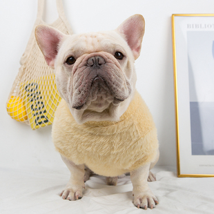 巴哥法斗加绒加厚衣服宠物胖狗斗牛衣服狗狗冬装加绒保暖衣服可爱