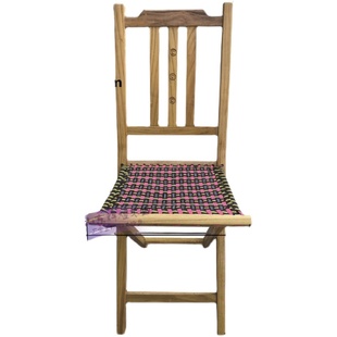 实木槐木靠背马扎椅子包邮家用折叠便携成人木头椅山东马扎子