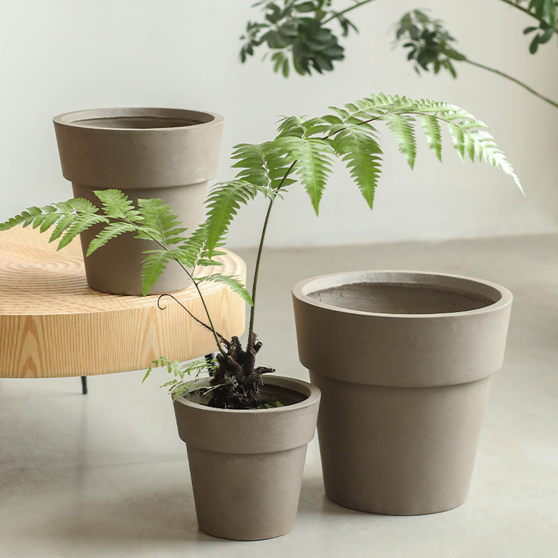 创意圆形花盆仿陶瓷镁泥大中小号大口径阳台客厅室内复古落地花盆,鲜花速递/花卉仿真/绿植园艺,花盆,淘宝优惠券,粉丝福利购,淘宝优惠卷