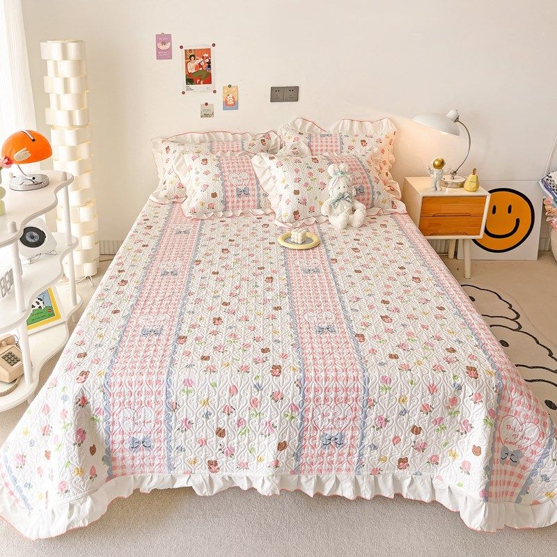 纯棉床盖2024新款榻榻米防滑炕单全棉绗缝被夹棉床单单件四季通用,床上用品,床盖,淘宝优惠券,粉丝福利购,淘宝优惠卷