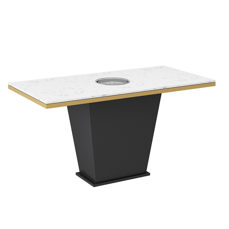 商用大理石内嵌火锅桌电磁炉一体烧烤肉店无烟饭店餐厅餐桌椅组合,商业/办公家具,火锅桌,淘宝优惠券,粉丝福利购,淘宝优惠卷