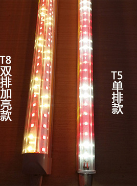 熟食灯管LED生鲜灯猪肉蔬菜水果店卤菜鸭脖展示柜led红色长条包邮