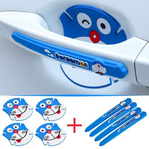 汽车门把手防刮贴门碗拉手保护贴通用可爱卡通防撞条装饰用品大全