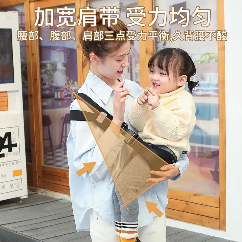背带婴儿抱娃神器腰凳前抱式单手新生儿解放双手宝宝满月出门背娃