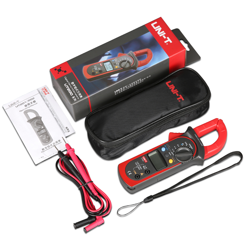 优利德钳形万用表UT204A数字钳形表高精度全自动交直流钳型电流表