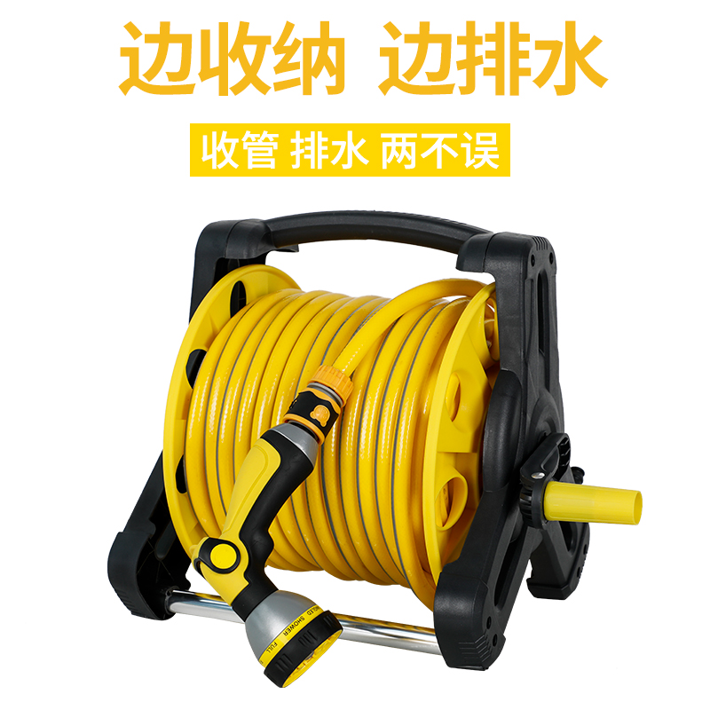 高压洗车水枪抢家用套装工具冲洗地面软管水管收纳架神器浇花水枪