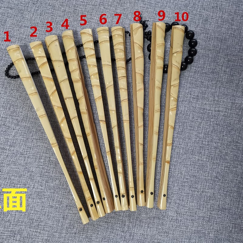 罗汉竹节宣纸折扇95寸18方佛肚竹文玩扇苏工扇骨白扇面扇子复古风