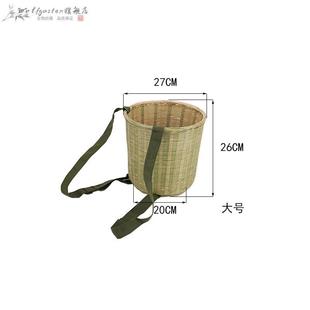 菊东篱艺下舞道具篓子藤编框子大号小采号文竹编蹈考背篓一