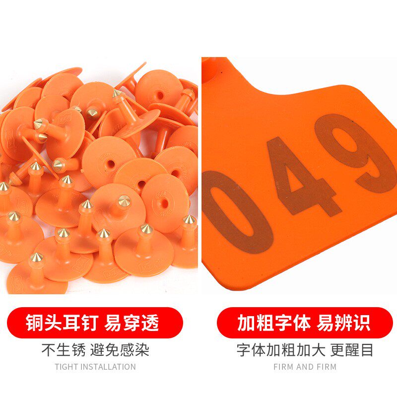 特大号精品牛耳标牌 带字牛耳标 牛耳标 牛标识牌 牛用耳标牌