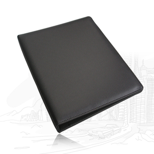 皮革文件夹三孔活页夹会议资料夹商务办公酒店服务指南夹定制