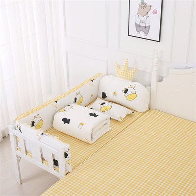 婴儿床围栏软包床围儿童拼接床围套件纯棉防撞宝宝床头软包可定做