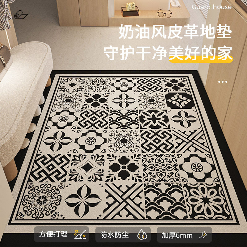 入户门地垫PVC可擦洗玄关地垫进门脚垫耐脏加厚地毯可裁剪垫门垫