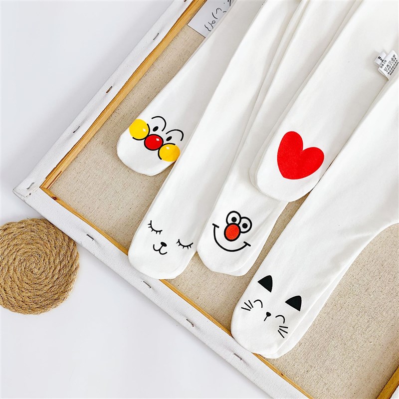 婴儿裤子春秋装男女宝宝内搭裤纯棉0-1岁裤袜新生幼儿卡通长裤