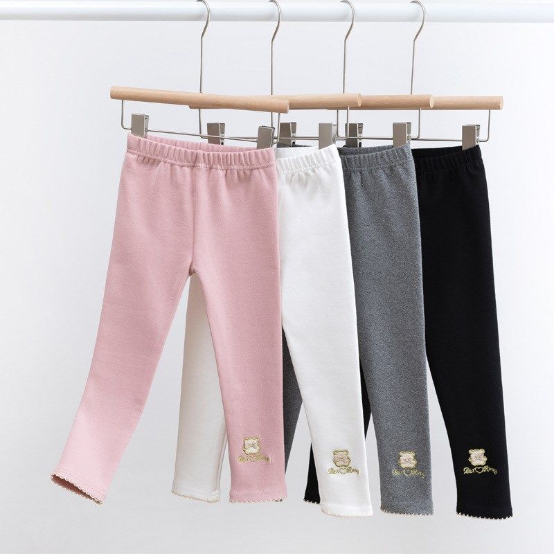 2024新款女童打底裤春秋纯棉儿童裤子微厚幼儿园女宝春季黑色长裤,童装/婴儿装/亲子装,裤子,淘宝优惠券,粉丝福利购,淘宝优惠卷
