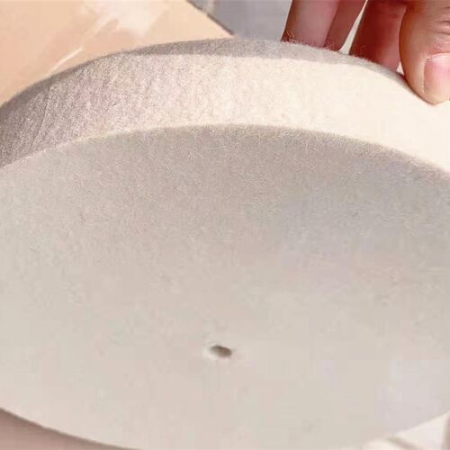 平行羊毛轮抛光轮高密度超细毛毛毡轮不锈钢金属镜面打磨轮抛光片