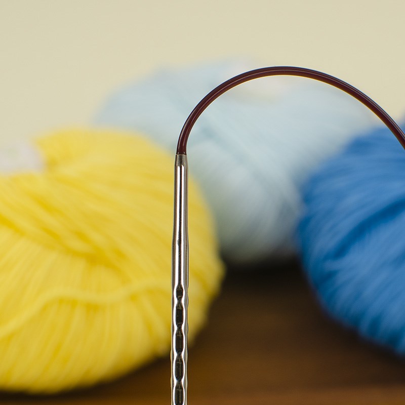 潮钩牌方针环形针60.80.100.120cm防滑循环针成人织毛衣毛线编织