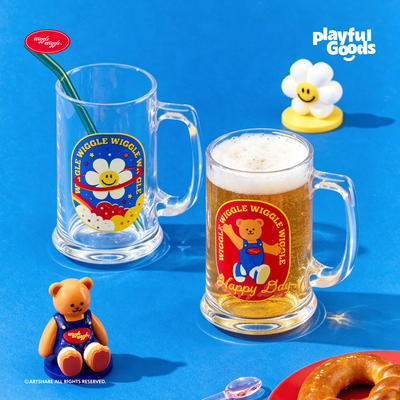 wigglewiggle复古啤酒玻璃杯