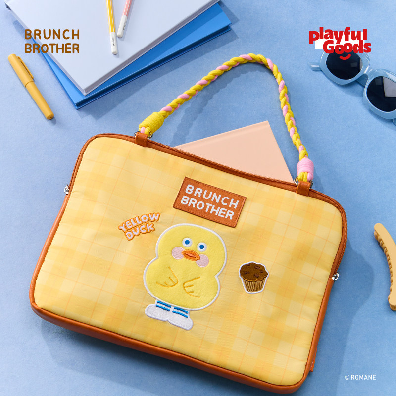 有点淘气Brunch brother限定卡通电脑包便携手提平板收
