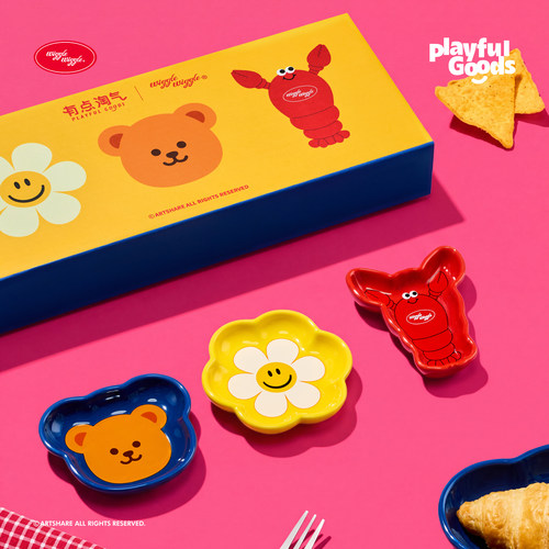 有点淘气｜wiggle wiggle 正版IP陶瓷餐具创意实用高颜值伴手礼物