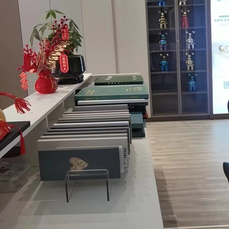 瓷砖石材展示架全屋色板生态板大理石样品端展示架
