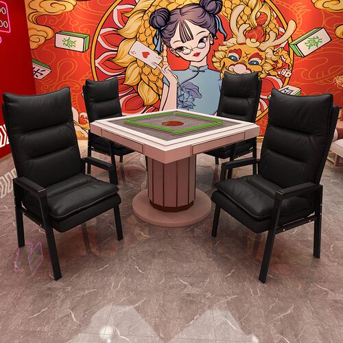 麻将椅子棋牌室专用办公椅舒适久坐麻将馆茶楼家用猫爪皮靠背