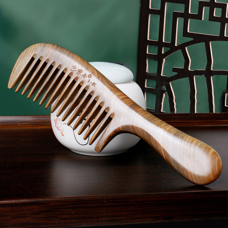 木梳子绿檀木脱发大号静电家用梳子送女友檀香木梳宽齿防刻字送礼,家庭/个人清洁工具,梳子/化妆梳/按摩梳,淘宝优惠券,粉丝福利购,淘宝优惠卷